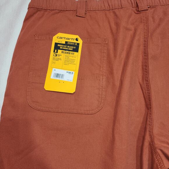 CARHARTT 44 Rugged Flex Relaxed Fit 8 ''Canvas Shorts W44'' x L19'' - Picture 6 of 6